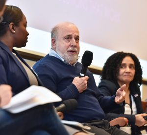To combat poverty, Micheal Zisser, an adjunct professor at GSS and former CEO of the University Settlement and The Door, said human services organizations must strengthen their business model and diversify funding streams. Photo by Dana Maxson