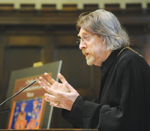 The Very Reverend John Anthony McGuckin, Ph.D., presented the ninth annual Orthodoxy in America lecture. Photo by Chris Taggart