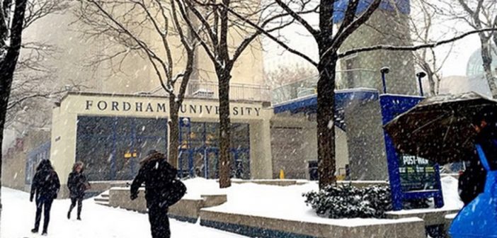 Snow at the Lincoln Center Campus