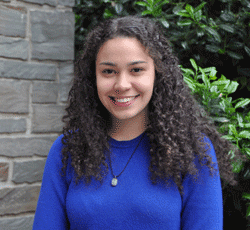 Annel Hernandez, a double major in political science and Latino studies, earned a spot in the highly selective New York City Urban Fellows Program.
