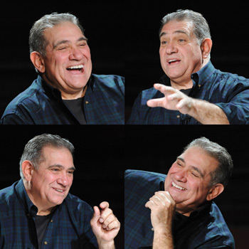 Lombardi actor Dan Lauria discusses his career and offers advice to Fordham theatre students. Photo by Chris Taggart