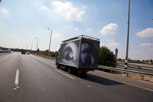 The photo booth truck, en route to Jerusalem in  2011
