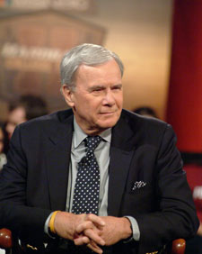 Tom Brokaw spoke on a number of issues, including elections, race, and international affairs, during his appearance on Hardball. Photo by Chris Taggart