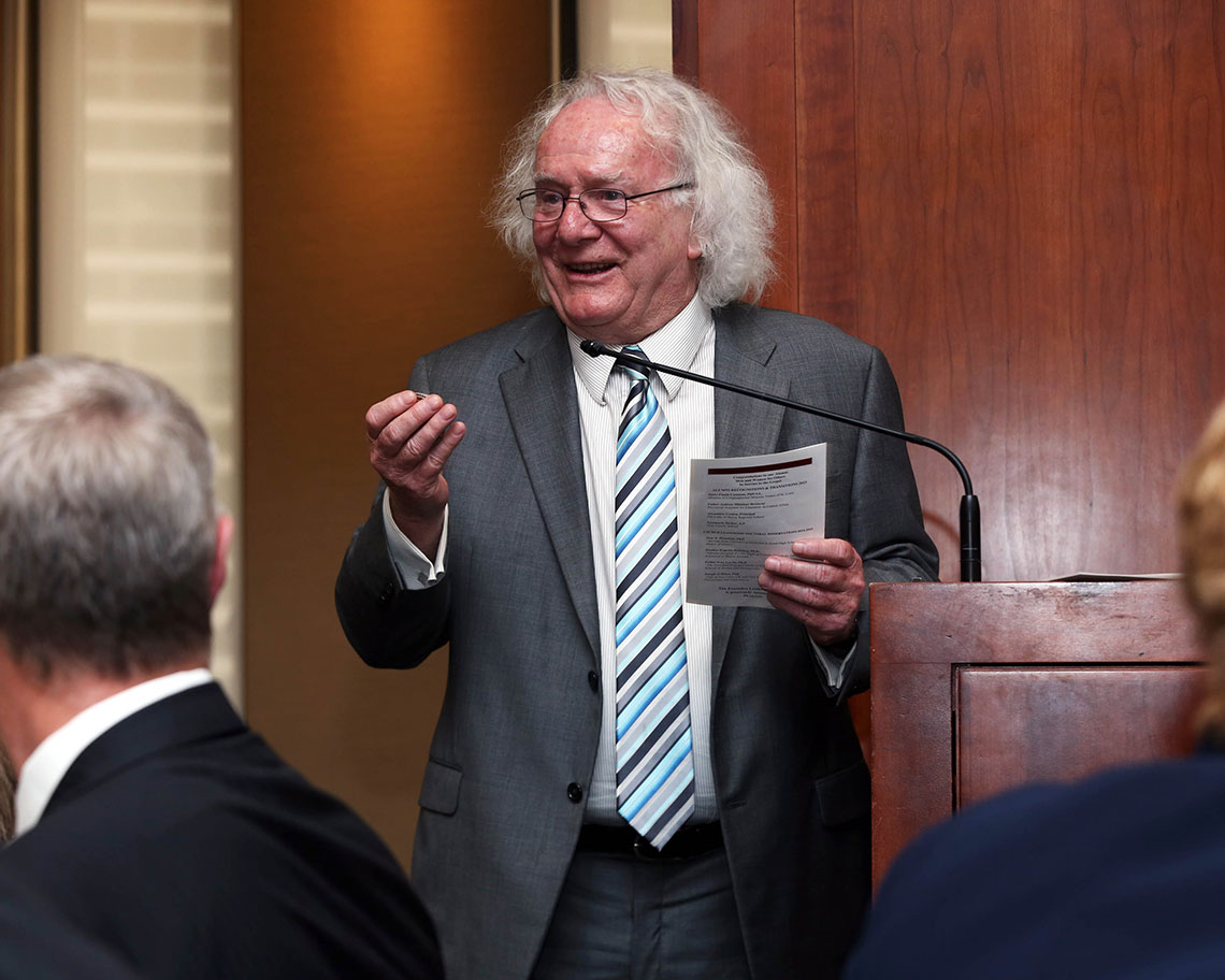 James Hennessy, PhD, outgoing dean of GSE. Photo by Bruce Gilbert