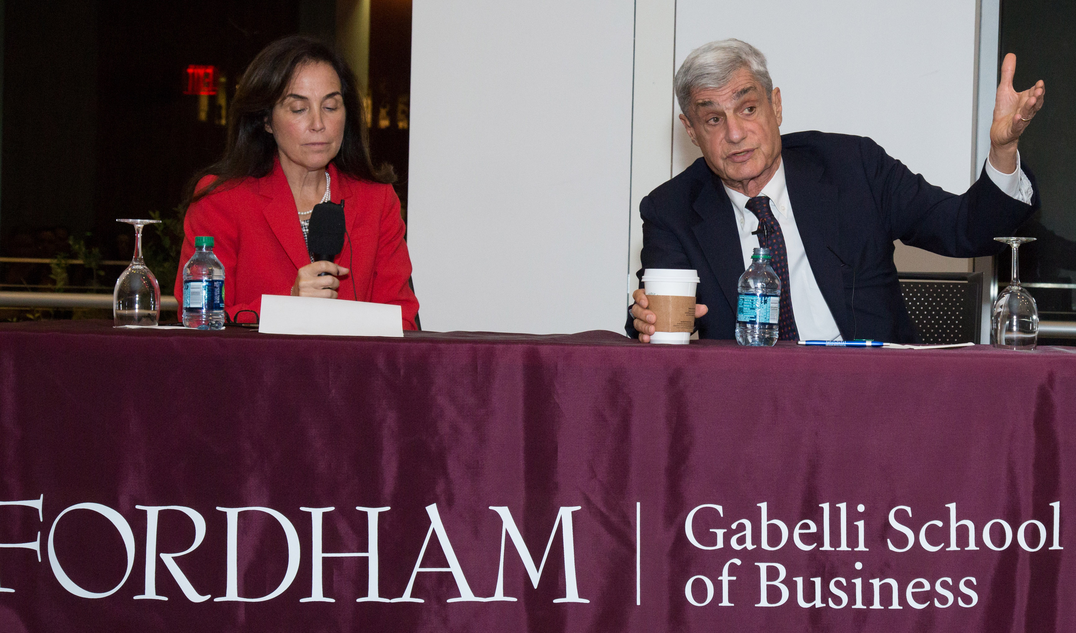 Rubin and Gabelli Dean Rapaccioli on the panel