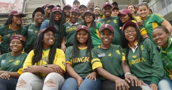 The 2017 cohort of South African students at Yankee Stadium.