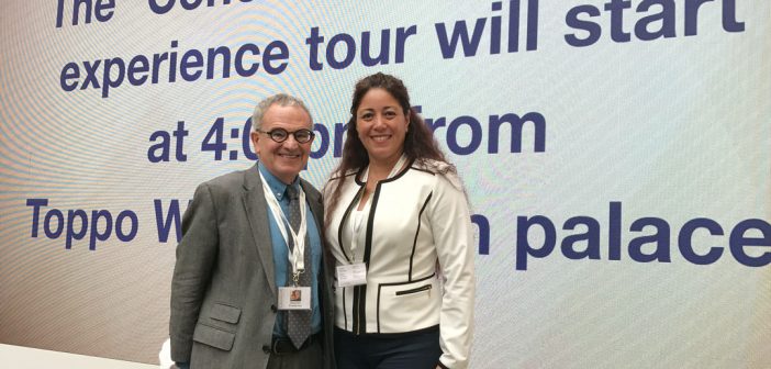 Stephen Freedman Ph.D., provost of the University with GSS student Sandy Soler at the G7 University Summit.