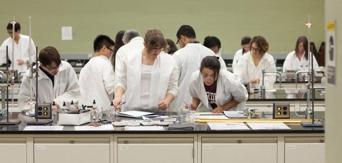 Fordham Students in Laboratory