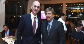 NBA Commissioner Silver and Marv Albert