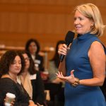 Mary Lou Quinlan, GABELLI ’82, delivers talk on the importance of taking philanthropy personally.