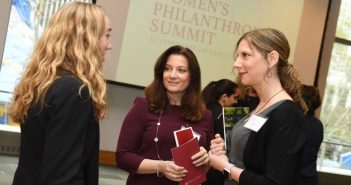 Alumnae, faculty, administrators, and other Fordham community members come together for Fordham's inaugural Women's Philanthropy Summit on Nov. 6.