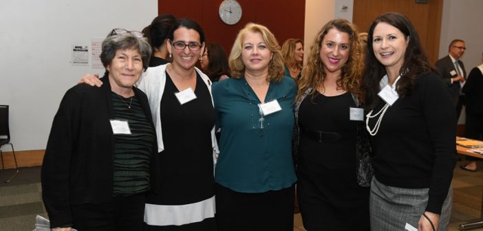 Alumnae, faculty, administrators, and other Fordham community members come together for Fordham's inaugural Women's Philanthropy Summit on Nov. 6.