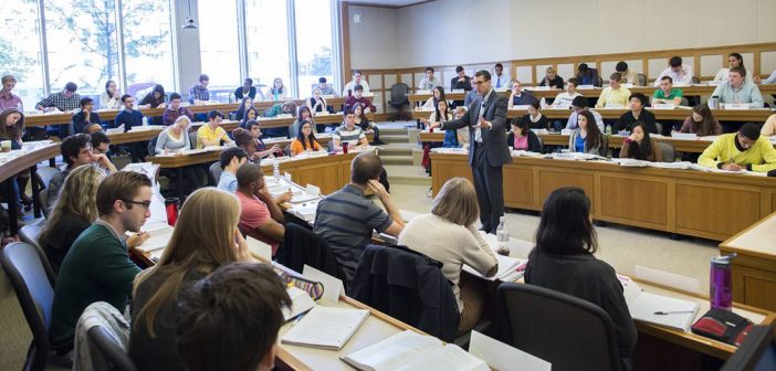 a class at Harvard Law School