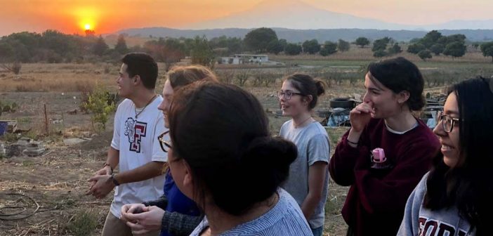 Global Outreach students in Mexico landscape