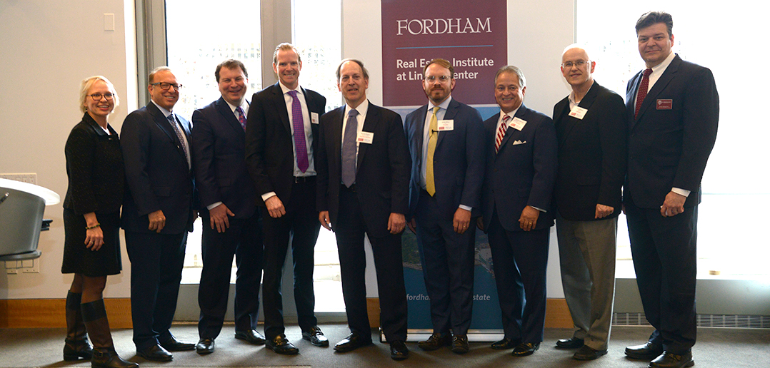 The event was hosted by the Fordham Real Estate Institute and the Real Estate Services Alliance.