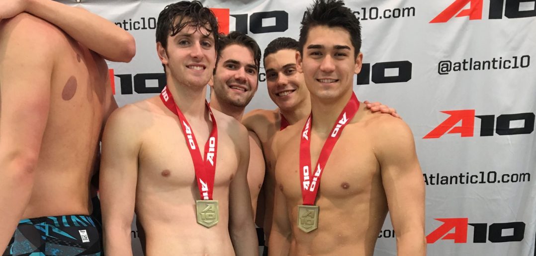 Men’s Swimming & Diving Sits Eighth at A10 Championship