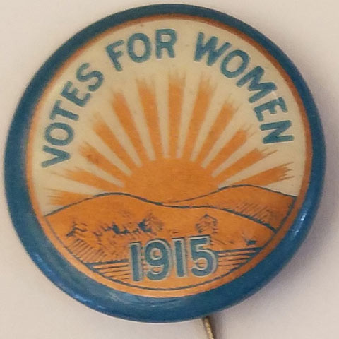 Votes for women button