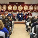 Fordham celebrates longest-serving employees at the 2018 Convocation.