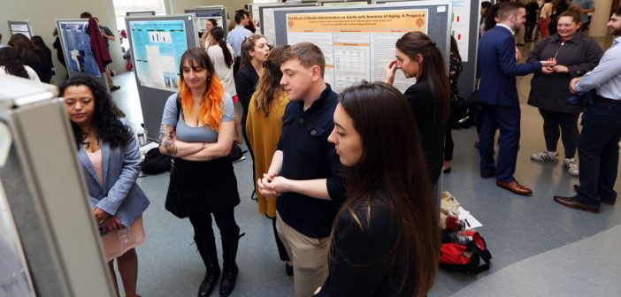Fordham College at Rose Hill students present their research projects at 11th Annual Undergraduate Research Symposium.