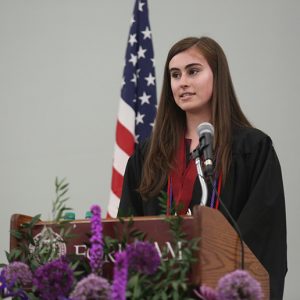 Class Valedictorian Brittany Gilmartin