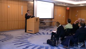 Mark Ravizza, S.J., presented a new partnership to Fordham faculty and administration on May 8 at the Rose Hill campus.