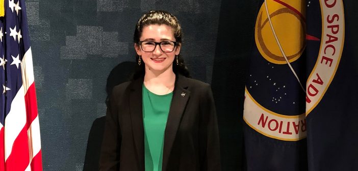 Bernadette Haig, a 2018 Fordham graduate interning at NASA following graduation