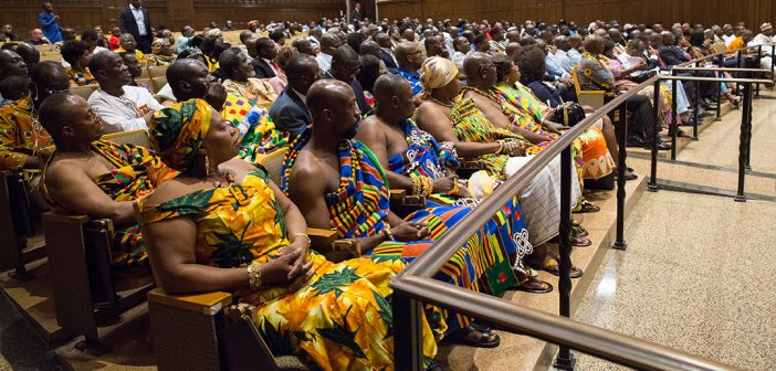 A crowd of more than 300 Ghanaians came to the vice president's town hall.