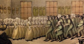 “Shakers, their mode of Worship” by D. W. Kellogg, Hartford, CT, circa 1835
