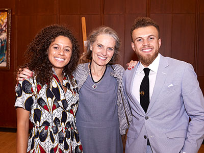  Bentley Brown with his sister, Sebastienne Brown (left), and his mother, Megan Brown