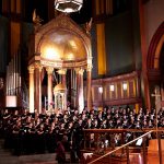 Choir singing at the University Church