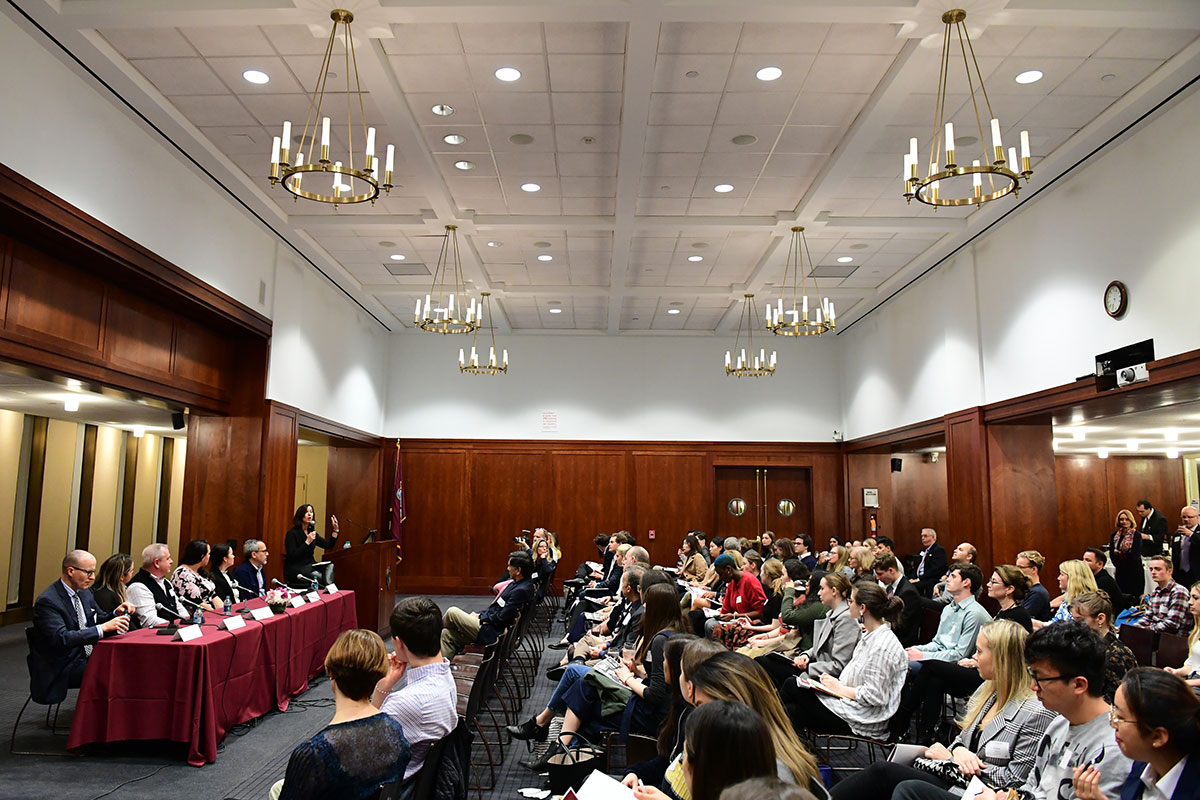 A view of the 12th-Floor Lounge during the 2019 Parent Professional Panel discussion