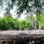 The big crowd on Edwards Parade for commencement
