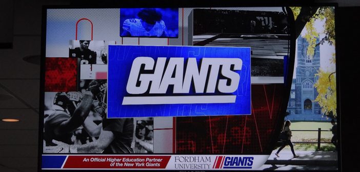 Collage of Fordham and Giants images