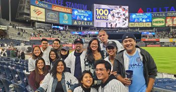 Alumni and other members of the Fordham Family attended Fordham Night at Yankee Stadium on Thursday, September 19. The Yankees clinched the AL East with their win that night.