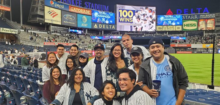 Alumni and other members of the Fordham Family attended Fordham Night at Yankee Stadium on Thursday, September 19. The Yankees clinched the AL East with their win that night.