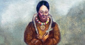 Kateri Tekakwitha (1656-1680), Native American Catholic saint, after a painting, 1681, by Claude Chauchetiere, S.J. The Granger Collection, NYC