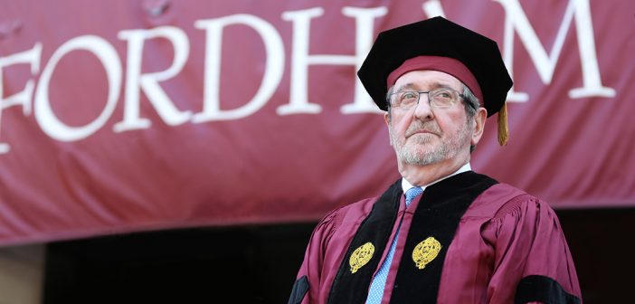 Michael Dowling at Fordham's 2017 commencement