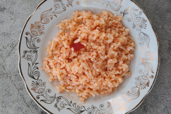 The Raffetto family's pink rice