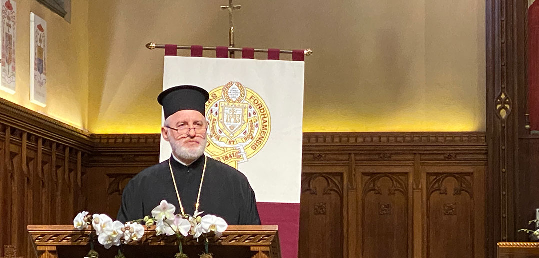 Archbishop Addresses Orthodox-Catholic Reconciliation at Economos Lecture