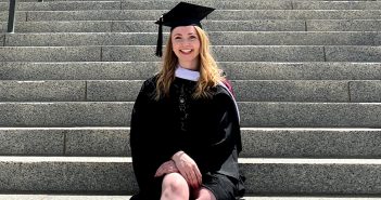 Finley Peay, FCLC ’20, in her graduation garb.