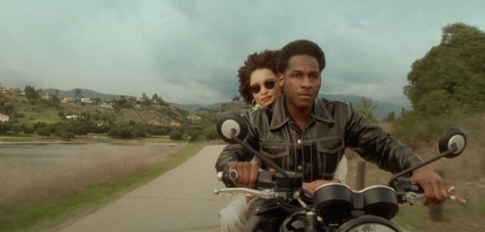 A still image from the video for Leon Bridges' "Motorbike"