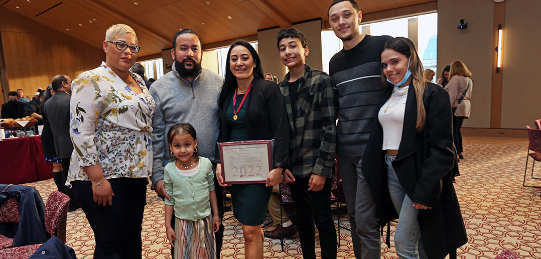 Janeira Farrano Martinez with her family