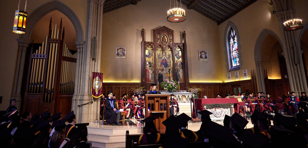 Graduation ceremony in University Church