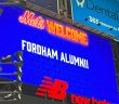 Fordham Alumni on a Mets Video Board