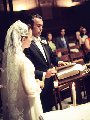 Elisabeth Meier Tetlow and Louis Mulry Tetlow on their wedding day, July 5, 1970