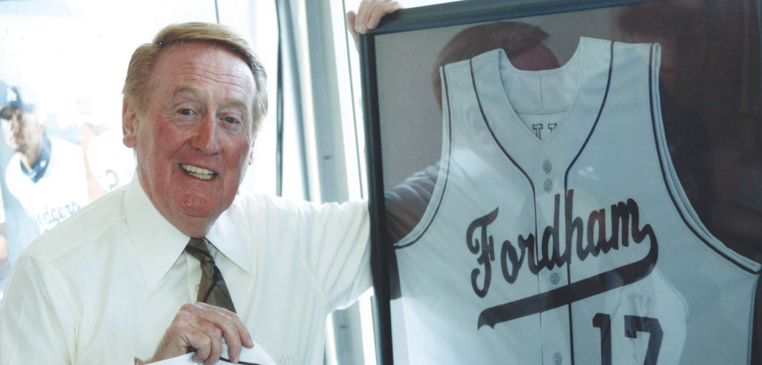 Vin Scully, Sports Broadcasting Legend, Fordham Graduate, and 'Patron  Saint' of WFUV Sports, Dies at 94