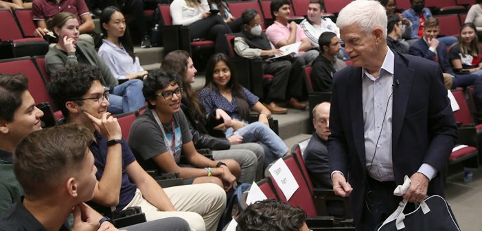 During an Event to Welcome the Class of 2026, Mario Gabelli Provided Sage Advice to Students Just Beginning Their Academic Journey at the Gabelli School of Business