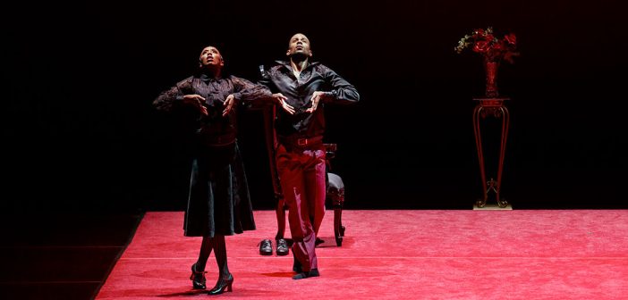 Alvin Ailey American Dance Theater’s Christopher Wilson and Courtney Celeste Spears in Jamar Roberts’ In A Sentimental Mood, which had its world premiere in 2022.