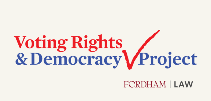 Voting Rights & Democracy Project, image in text