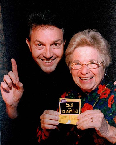 John Kilcullen with Dr. Ruth Westheimer, author of the book "Sex for Dummies," one of many titles in the "For Dummies" book series Kilcullen created